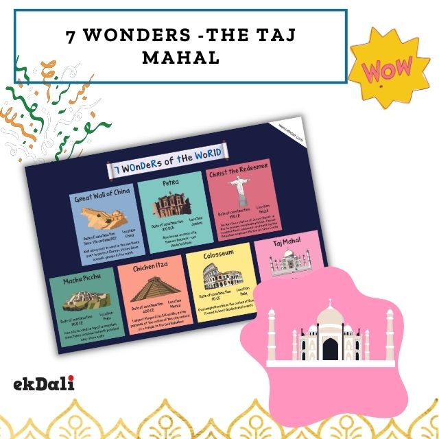 Seven Wonders of the World - Taj Mahal