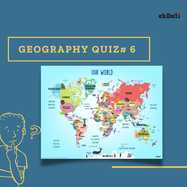 World Map based quiz for kids - Ages 10 and above