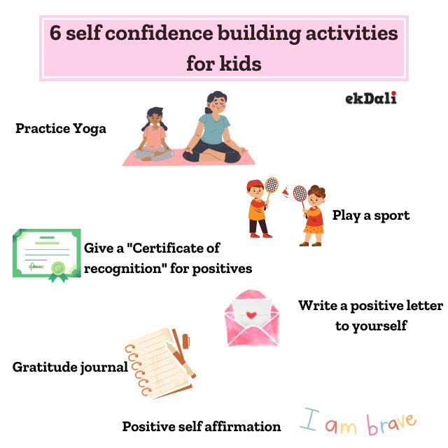 Self confidence building activities for kids