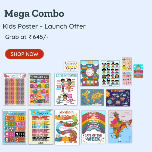 Kids Kindergarten Poster Combo