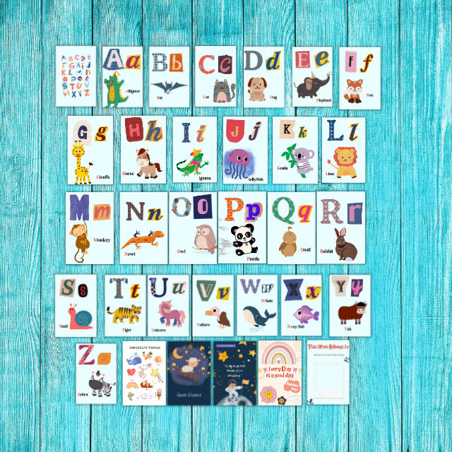 Alphabet posters for kids