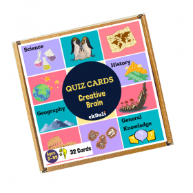 EKDALI Creative Brain Quiz Flashcard