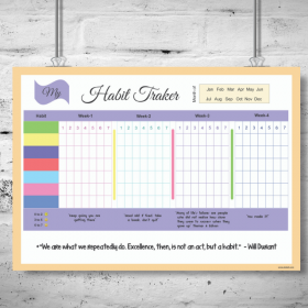 Habit Tracker Purple