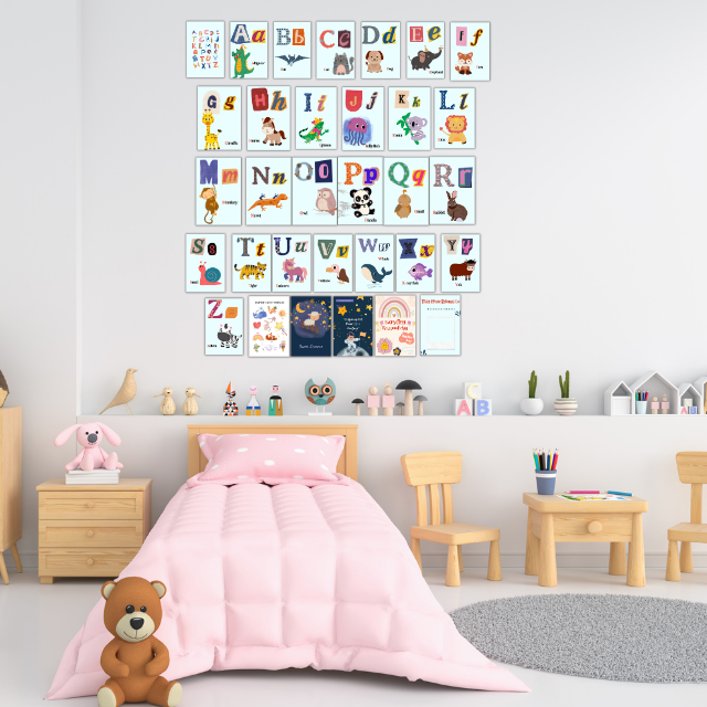 Alphabet posters for kids